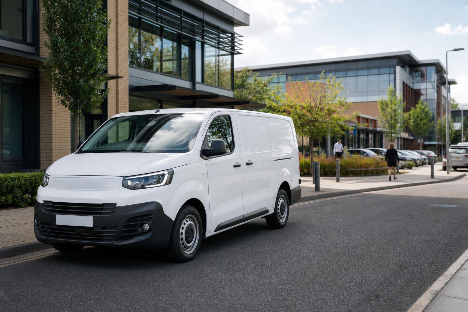 Rental van ready for collection in Chandler's Ford